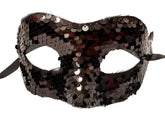 Nessiworld Black Color Sequined Sequin Party Mask Prom Venetian